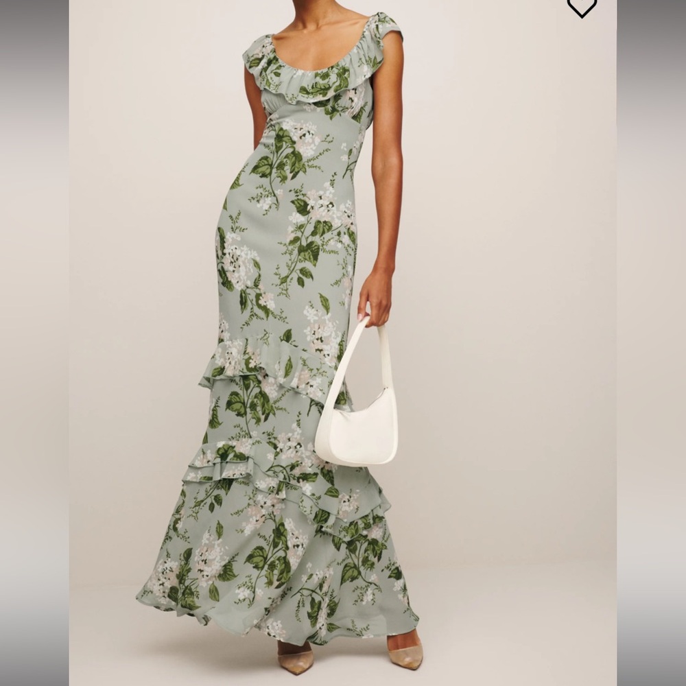 Reformation Tripoli Dress Tea Garden Size 6 Worn Once